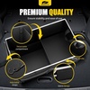image:imageMIKKUPPA Car Trunk Organizer  75L Collapsible Trunk Organizer with Lid Sturdy Car Storage for SUV Auto Truck Van with Adjustable Straps and Non Slip Bottom BlackBlack White Edge