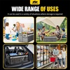 image:imageMIKKUPPA Car Trunk Organizer  75L Collapsible Trunk Organizer with Lid Sturdy Car Storage for SUV Auto Truck Van with Adjustable Straps and Non Slip Bottom BlackGray