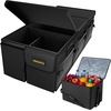 image:imageMIKKUPPA Car Trunk Organizer  75L Collapsible Trunk Organizer with Lid Sturdy Car Storage for SUV Auto Truck Van with Adjustable Straps and Non Slip Bottom BlackBlack