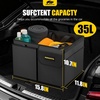 image:imageMIKKUPPA Car Trunk Organizer  75L Collapsible Trunk Organizer with Lid Sturdy Car Storage for SUV Auto Truck Van with Adjustable Straps and Non Slip Bottom BlackBlack
