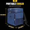 image:imageMIKKUPPA Car Trunk Organizer  75L Collapsible Trunk Organizer with Lid Sturdy Car Storage for SUV Auto Truck Van with Adjustable Straps and Non Slip Bottom BlackBlue