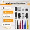 image:imageMIKKUPPA 4PCS M14x15 OEM Lug Nuts  Replacement for Chevy Silverado Suburban Tahoe GMC Sierra 1500 Yukon Buick Cadillac Dodge Chrysler OEM Factory Wheel Chrome Closed End OnePiece Tire NutSilver
