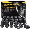 image:imageMIKKUPPA 4PCS M14x15 OEM Lug Nuts  Replacement for Chevy Silverado Suburban Tahoe GMC Sierra 1500 Yukon Buick Cadillac Dodge Chrysler OEM Factory Wheel Chrome Closed End OnePiece Tire NutBlack