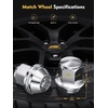 image:imageMIKKUPPA 4PCS M14x15 OEM Lug Nuts  Replacement for Chevy Silverado Suburban Tahoe GMC Sierra 1500 Yukon Buick Cadillac Dodge Chrysler OEM Factory Wheel Chrome Closed End OnePiece Tire NutSilver