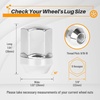 image:imageMIKKUPPA 4PCS M14x15 OEM Lug Nuts  Replacement for Chevy Silverado Suburban Tahoe GMC Sierra 1500 Yukon Buick Cadillac Dodge Chrysler OEM Factory Wheel Chrome Closed End OnePiece Tire NutSilver
