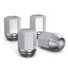 image:imageMIKKUPPA 4PCS M14x15 OEM Lug Nuts  Replacement for Chevy Silverado Suburban Tahoe GMC Sierra 1500 Yukon Buick Cadillac Dodge Chrysler OEM Factory Wheel Chrome Closed End OnePiece Tire NutSilver