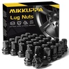 image:imageMIKKUPPA 4PCS M14x15 OEM Lug Nuts  Replacement for Chevy Silverado Suburban Tahoe GMC Sierra 1500 Yukon Buick Cadillac Dodge Chrysler OEM Factory Wheel Chrome Closed End OnePiece Tire NutBlack