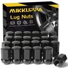 image:imageMIKKUPPA 4PCS M14x15 OEM Lug Nuts  Replacement for Chevy Silverado Suburban Tahoe GMC Sierra 1500 Yukon Buick Cadillac Dodge Chrysler OEM Factory Wheel Chrome Closed End OnePiece Tire NutBlack