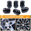 image:imageMIKKUPPA 4PCS M14x15 OEM Lug Nuts  Replacement for Chevy Silverado Suburban Tahoe GMC Sierra 1500 Yukon Buick Cadillac Dodge Chrysler OEM Factory Wheel Chrome Closed End OnePiece Tire NutBlack