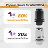 image:imageMIKKUPPA M12x15 Mag Lug Nuts  Replacement for Toyota Avalon Camry Corolla Highlander RAV4 Sienna Matrix Prius Venza Crown OEM Factory Wheels Black 4PCS Tire Nuts with WasherBlack