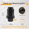 image:imageMIKKUPPA M12x15 Mag Lug Nuts  Replacement for Toyota Avalon Camry Corolla Highlander RAV4 Sienna Matrix Prius Venza Crown OEM Factory Wheels Black 4PCS Tire Nuts with WasherBlack