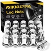 image:imageMIKKUPPA M12x15 Mag Lug Nuts  Replacement for Toyota Avalon Camry Corolla Highlander RAV4 Sienna Matrix Prius Venza Crown OEM Factory Wheels Black 4PCS Tire Nuts with WasherSilver