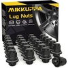 image:imageMIKKUPPA M12x15 Mag Lug Nuts  Replacement for Toyota Avalon Camry Corolla Highlander RAV4 Sienna Matrix Prius Venza Crown OEM Factory Wheels Black 4PCS Tire Nuts with WasherBlack