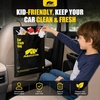 image:imageMIKKUPPA Disposable Car Trash Bags  Black 50 Count Hanging Garbage Bag  2 Gallon Large Capacity 5 Mil Thick Leakproof Easy Tear Roll Headrest Mount for Car SUV Truck Travel amp Road TripBlack