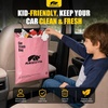 image:imageMIKKUPPA Disposable Car Trash Bags  Black 50 Count Hanging Garbage Bag  2 Gallon Large Capacity 5 Mil Thick Leakproof Easy Tear Roll Headrest Mount for Car SUV Truck Travel amp Road TripPink