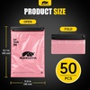 image:imageMIKKUPPA Disposable Car Trash Bags  Black 50 Count Hanging Garbage Bag  2 Gallon Large Capacity 5 Mil Thick Leakproof Easy Tear Roll Headrest Mount for Car SUV Truck Travel amp Road TripPink