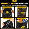 image:imageMIKKUPPA Disposable Car Trash Bags  Black 50 Count Hanging Garbage Bag  2 Gallon Large Capacity 5 Mil Thick Leakproof Easy Tear Roll Headrest Mount for Car SUV Truck Travel amp Road TripBlack