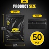 image:imageMIKKUPPA Disposable Car Trash Bags  Black 50 Count Hanging Garbage Bag  2 Gallon Large Capacity 5 Mil Thick Leakproof Easy Tear Roll Headrest Mount for Car SUV Truck Travel amp Road TripBlack
