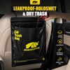 image:imageMIKKUPPA Disposable Car Trash Bags  Black 50 Count Hanging Garbage Bag  2 Gallon Large Capacity 5 Mil Thick Leakproof Easy Tear Roll Headrest Mount for Car SUV Truck Travel amp Road TripBlack