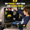 image:imageMIKKUPPA Disposable Car Trash Bags  Black 50 Count Hanging Garbage Bag  2 Gallon Large Capacity 5 Mil Thick Leakproof Easy Tear Roll Headrest Mount for Car SUV Truck Travel amp Road TripBlack