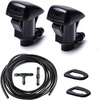 image:imageMIKKUPPA Front Windshield Washer Nozzles Replacement for Jeep Wrangler 20132017 Jeep Wrangler JK 2018 Spray Jet Kit Replaces OEM 68164356AB 6816435685381AE020